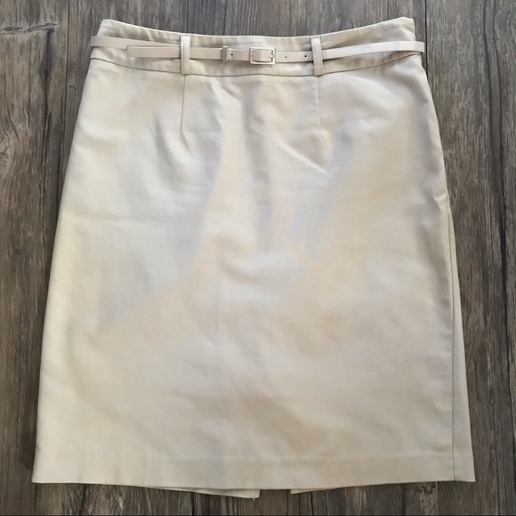 Apt. 9 Dresses & Skirts - Apt 9 Beige Modern Fit Dress Skirt Belted